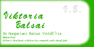 viktoria balsai business card